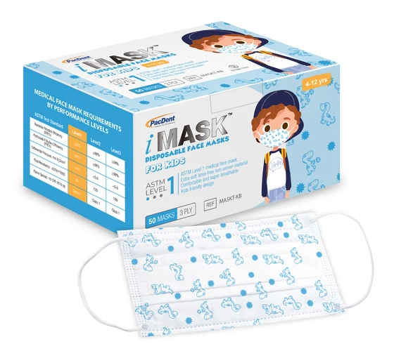 iMask ASTM Level 3 Kids Face Masks Small Size 50/Box iMask ASTM Level 3 Kids Face Masks Small Size 50/Box