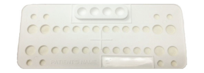 Ortho Bracket Trays Disposable White 25 Pack Ortho Bracket Trays Disposable White 25 Pack