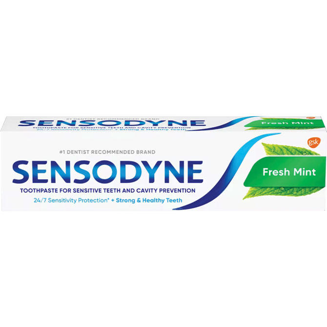 Sensodyne Fresh Mint Toothpaste, Trial Size, 0.8 oz Tube, 36/Pkg Sensodyne Fresh Mint Toothpaste, Trial Size, 0.8 oz Tube, 36/Pkg