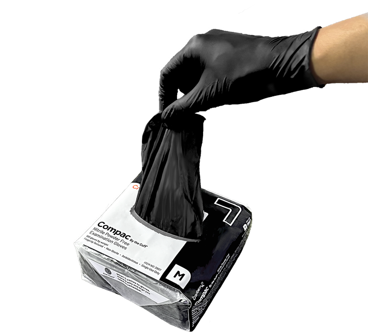 Nitrile Exam Gloves Cranberry Compac By the Cuff Powder Free, 100/Pkg Nitrile Exam Gloves Cranberry Compac By the Cuff Powder Free, 100/Pkg