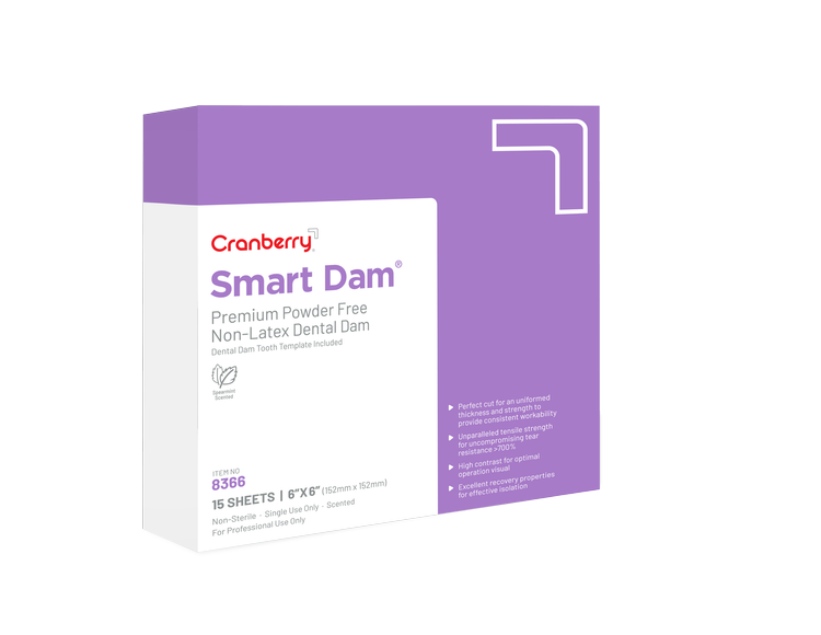 Smart Rubber Dam Latex Free, Mint Scented, 6 Smart Rubber Dam Latex Free, Mint Scented, 6