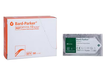 Blade #12 Carbon Steel, Sterile 50/ Pkg (Bard Parker) Blade #12 Carbon Steel, Sterile 50/ Pkg (Bard Parker)