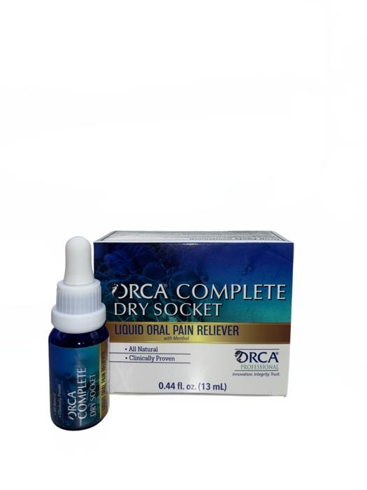 ORCA Complete Dry Socket Solution, All Natural Liquid, 13ml, 1btl/bx ORCA Complete Dry Socket Solution, All Natural Liquid, 13ml, 1btl/bx