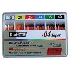 Gutta Percha MM Dia-Pro ISO GT .04 (Diadent) Gutta Percha MM Dia-Pro ISO GT .04 (Diadent)