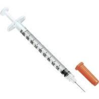 Insulin Syringe, 1mL, Permanently Attached Needle, 31G x 5/16 Insulin Syringe, 1mL, Permanently Attached Needle, 31G x 5/16