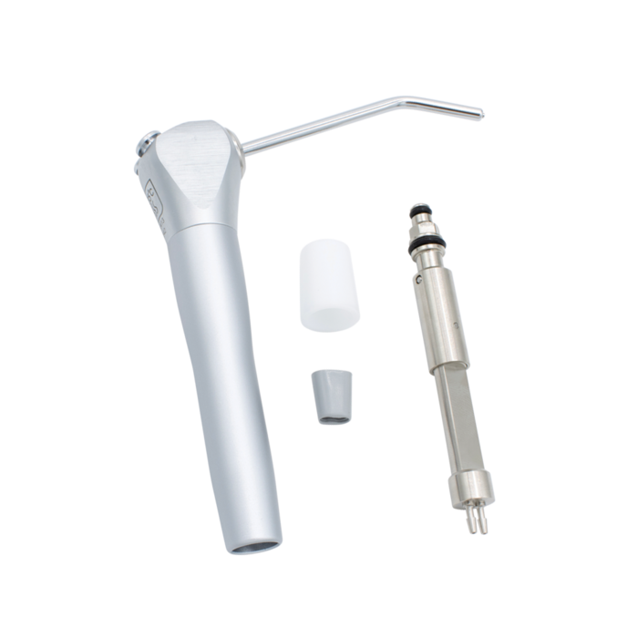 3 Way Syringe, Valve Core, Autoclavable, w/Gray Straight Tubing 