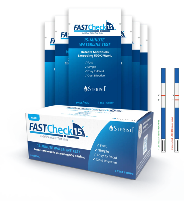 FastCheck 15 In Office Water Test Strip Kits – 6 Kits (Sterisil) FastCheck 15 In Office Water Test Strip Kits – 6 Kits (Sterisil)