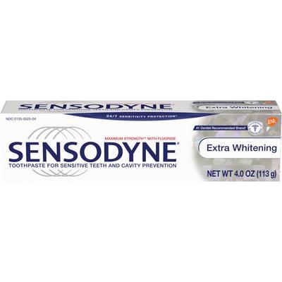 Sensodyne Extra Whitening Toothpaste, 4 oz. tube, 12/cs Sensodyne Extra Whitening Toothpaste, 4 oz. tube, 12/cs