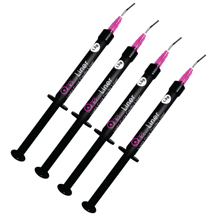 One Liner LC Cavity Liner 4x1.5gm Syringes + 20 Tips (Hexa Dental) One Liner LC Cavity Liner 4x1.5gm Syringes + 20 Tips (Hexa Dental)