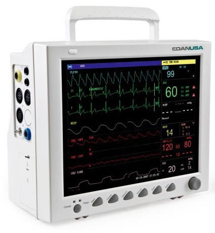 Patient Monitor iM8 Series Monitoring ECG, NIBP, Respiratory, SpO2, Temperature AC Power / Battery Operated (Edan) Patient Monitor iM8 Series Monitoring ECG, NIBP, Respiratory, SpO2, Temperature AC Power / Battery Operated (Edan)