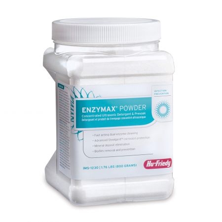 Enzymax Powder Ultrasonic Detergent & Presoak 1.76LB/800g Powder,Makes 50 gallons/189 liters. Enzymax Powder Ultrasonic Detergent & Presoak 1.76LB/800g Powder,Makes 50 gallons/189 liters.