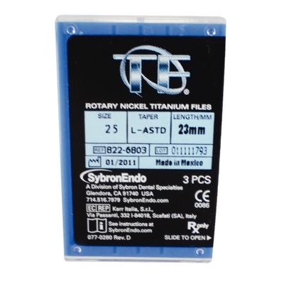 K3 XF NiTi Files 23 mm 6/Pkg (SybronEndo) K3 XF NiTi Files 23 mm 6/Pkg (SybronEndo)