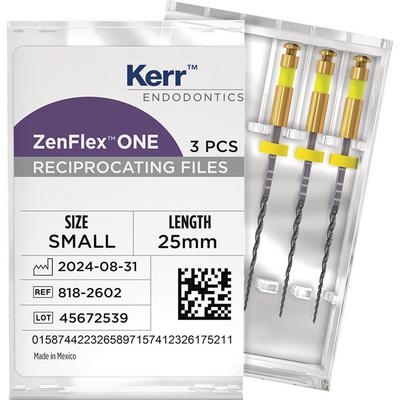 ZenFlexOne Reciprocating NiTi Files 25mm (Kerr Rotary) ZenFlexOne Reciprocating NiTi Files 25mm (Kerr Rotary)