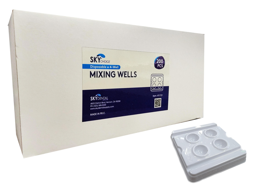 Mixing Well Disposable (4-Wells) White 200/Bx (SkyChoice) Mixing Well Disposable (4-Wells) White 200/Bx (SkyChoice)