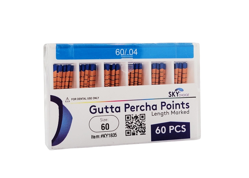 Gutta Percha .04 Taper 60/Pk (Sky Choice) Gutta Percha .04 Taper 60/Pk (Sky Choice)