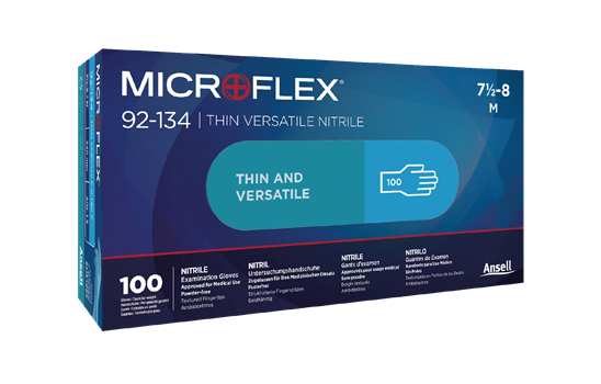 MICROFLEX 92-134 Blue Nitrile (Ansell) MICROFLEX 92-134 Blue Nitrile (Ansell)