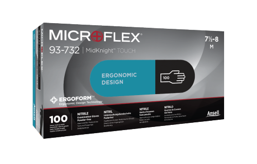 MidKnight TOUCH Black Nitrile Gloves 100/pk (Ansell) MidKnight TOUCH Black Nitrile Gloves 100/pk (Ansell)