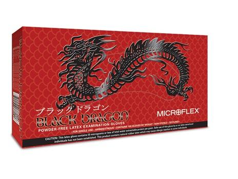Exam Gloves Latex Powder Free Black Dragon (Ansell) Exam Gloves Latex Powder Free Black Dragon (Ansell)