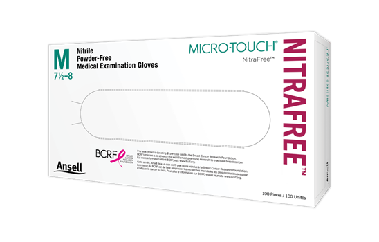 MICRO-TOUCH Nitrafree Pink Nitrile 100/Box (Ansell) MICRO-TOUCH Nitrafree Pink Nitrile 100/Box (Ansell)