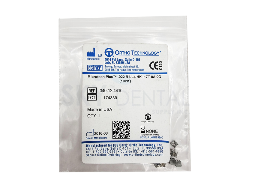 Bracket S.S 018 Roth Refill Pack of 10 (Ortho Tech) Bracket S.S 018 Roth Refill Pack of 10 (Ortho Tech)