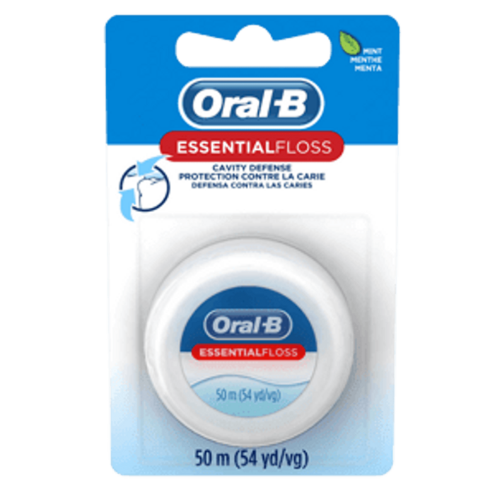 Oral-B Floss, Essentials, Mint, 55yds, 24/cs Oral-B Floss, Essentials, Mint, 55yds, 24/cs