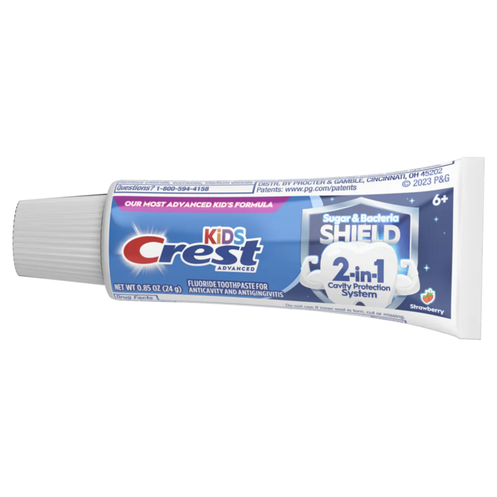 Toothpaste Kids 6+ years Sugar + Bacteria Shield 0.85 oz Tube, 72/Pkg Toothpaste Kids 6+ years Sugar + Bacteria Shield 0.85 oz Tube, 72/Pkg
