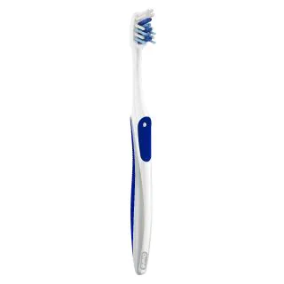 Toothbrush Adult CrossAction Compact Soft Blue 12/Pkg (Oral-B) Toothbrush Adult CrossAction Compact Soft Blue 12/Pkg (Oral-B)