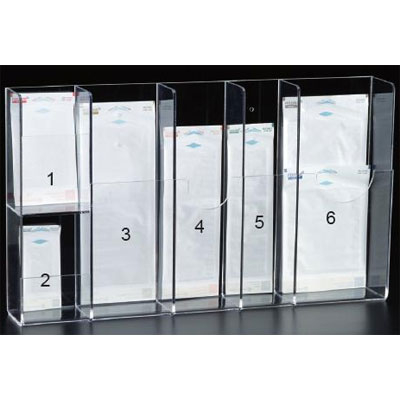 Pouch Dispenser Multi-Sized 6 Stations. Fits 200 Pouches in Each (Plasdent) Pouch Dispenser Multi-Sized 6 Stations. Fits 200 Pouches in Each (Plasdent)