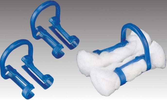 Cotton Roll Holders Disposable Blue (100) Cotton Roll Holders Disposable Blue (100)