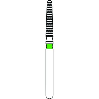 Priva Diamond Burs, Coarse, Green, Round End Taper, 5/Pkg (Premier)