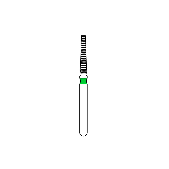 Priva Diamond Burs, Coarse, Green, Flat End Taper, 5/Pkg (Premier) Priva Diamond Burs, Coarse, Green, Flat End Taper, 5/Pkg (Premier)