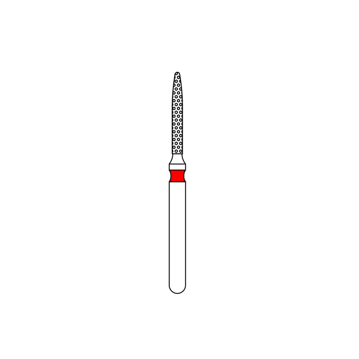 Priva Diamond Burs, Fine, Red, Flame, 5/Pkg (Premier) Priva Diamond Burs, Fine, Red, Flame, 5/Pkg (Premier)