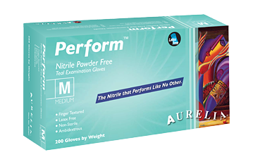 Aurelia Perform GREEN Nitrile Powder-Free Exam Gloves 200/box Aurelia Perform GREEN Nitrile Powder-Free Exam Gloves 200/box
