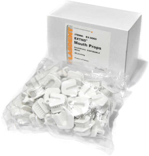 Mouth Props White Disposable (Plasdent) Mouth Props White Disposable (Plasdent)