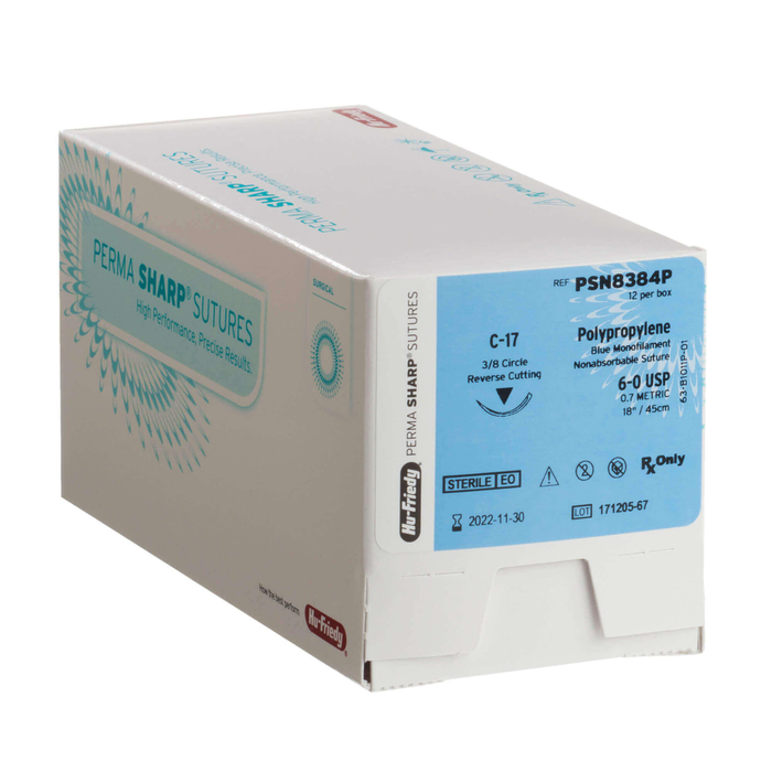Hu Friedy Sutures Polypropylene 12/Pkg Hu Friedy Sutures Polypropylene 12/Pkg