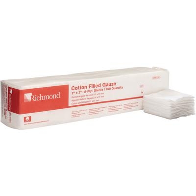 Sponges 2x2 8 Ply Sterile Redi-Pak Cotton-Filled 5000/Case Sponges 2x2 8 Ply Sterile Redi-Pak Cotton-Filled 5000/Case