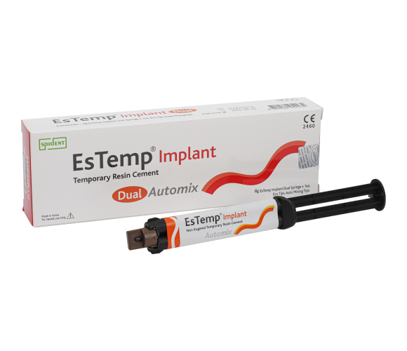 EsTemp Implant NE Temporary Resin Cement Dual Cure (8g Syringe) EsTemp Implant NE Temporary Resin Cement Dual Cure (8g Syringe)