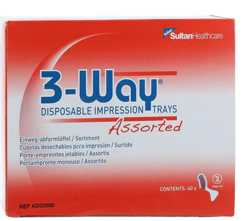 3-Way Disposable Impression Trays (Sultan Healthcare) 3-Way Disposable Impression Trays (Sultan Healthcare)