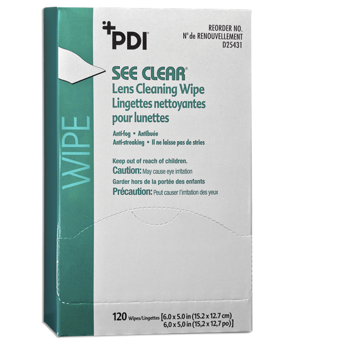 See Clear Eyeglass Lens Cleaning Wipes, 120/Pkg See Clear Eyeglass Lens Cleaning Wipes, 120/Pkg