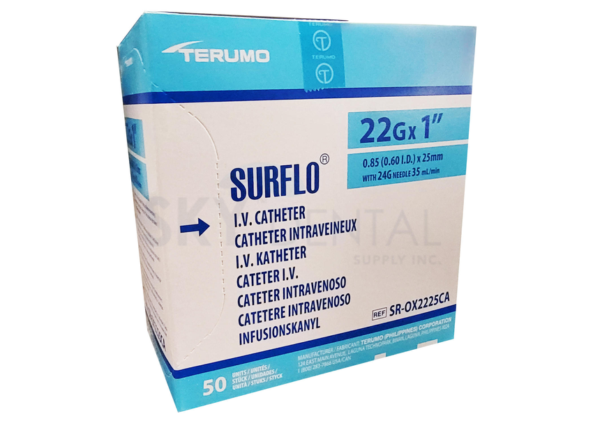 Catheter SurFlo IV 22G x 1 Catheter SurFlo IV 22G x 1