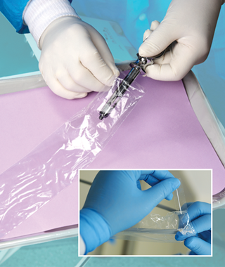 Syringe Sleeves Clear W/Open (500) Syringe Sleeves Clear W/Open (500)