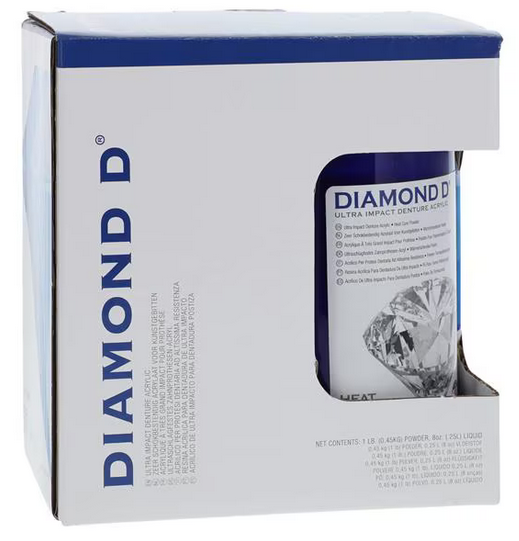 Diamond D Denture Resin Heat Cure Original 1Lb/ 8oz Liq (Keystone) Diamond D Denture Resin Heat Cure Original 1Lb/ 8oz Liq (Keystone)