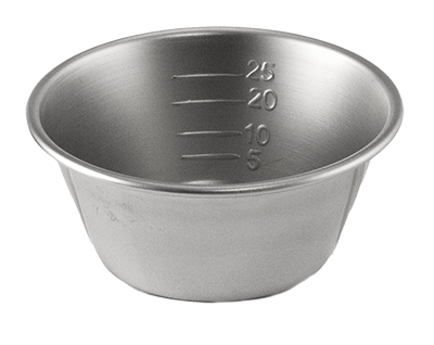 Measuring Mixing Bowl Stainless Steel Silver 25cc (PDT) Measuring Mixing Bowl Stainless Steel Silver 25cc (PDT)
