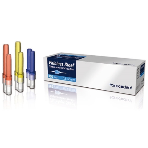 Transcoject Painless Steel Injection Needles 100/box Transcoject Painless Steel Injection Needles 100/box