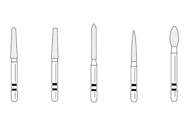 Two Striper Diamond Burs FG Crown Pack 5/pk (Premier) Two Striper Diamond Burs FG Crown Pack 5/pk (Premier)