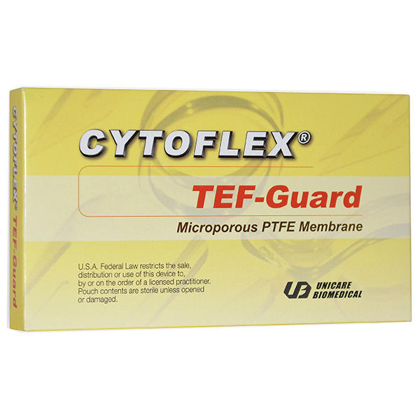 CytoFlex Tef Guard PTFE Membrane NonResorbable 25mmx30mm (5/Pack) CytoFlex Tef Guard PTFE Membrane NonResorbable 25mmx30mm (5/Pack)