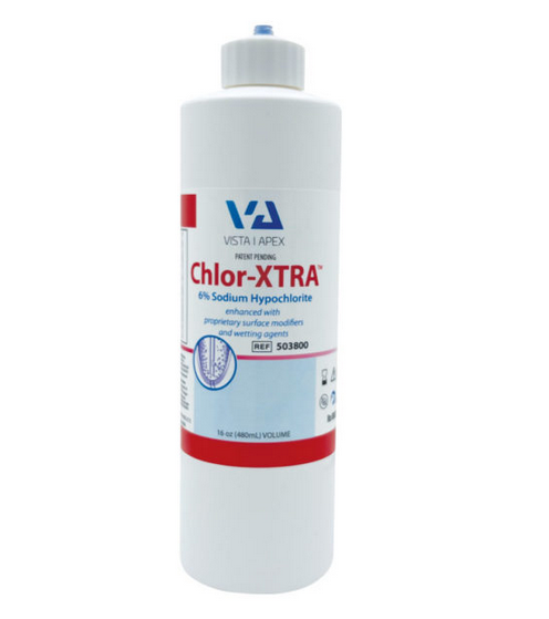 Chlor-XTRA 6% Sodium Hypochlorite Root Canal Prep Solution Chlor-XTRA 6% Sodium Hypochlorite Root Canal Prep Solution
