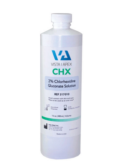 Chlorhexidine Gluconate 2% CHX Restorative Solution 16oz. (480mL) Bottle Chlorhexidine Gluconate 2% CHX Restorative Solution 16oz. (480mL) Bottle