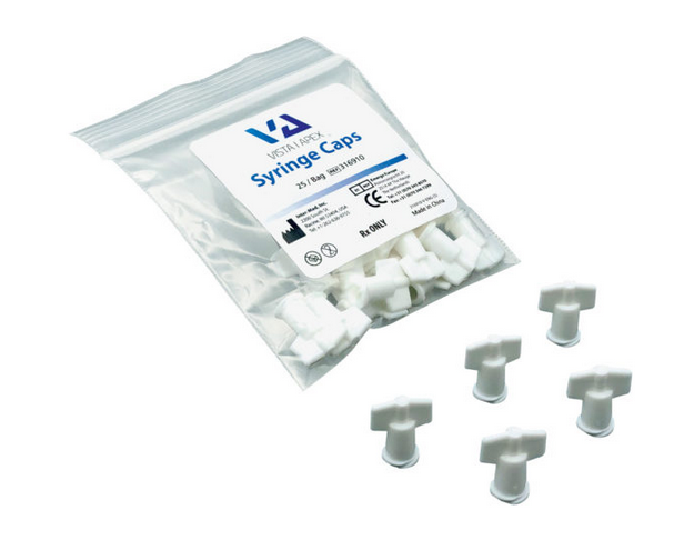 Syringe Caps Plastic 25/Pkg (Vista) Syringe Caps Plastic 25/Pkg (Vista)