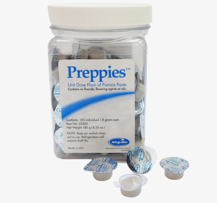 Pumice Preppies 2 gram Cups 100/Pk (Whipmix) Pumice Preppies 2 gram Cups 100/Pk (Whipmix)